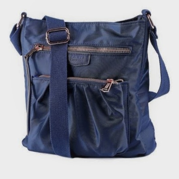 Aimee Kestenberg Tyler Blue Nylon Crossbody Bag
